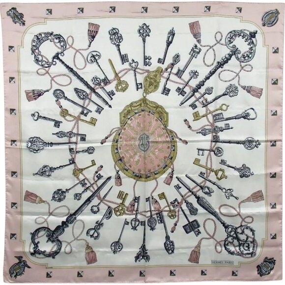 398204BG (S2) Hermes Scarf Carre 90 Multicolor Silk - Picture 1 of 12